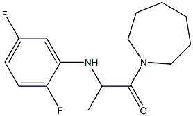 1-(azepan-1-yl)-2-[(2,5-difluorophenyl)amino]propan-1-one 化学構造式