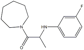 1-(azepan-1-yl)-2-[(3-fluorophenyl)amino]propan-1-one,,结构式