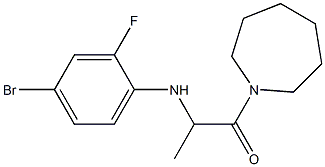 1-(azepan-1-yl)-2-[(4-bromo-2-fluorophenyl)amino]propan-1-one Structure