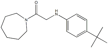 1-(azepan-1-yl)-2-[(4-tert-butylphenyl)amino]ethan-1-one 化学構造式