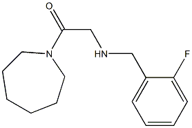 1-(azepan-1-yl)-2-{[(2-fluorophenyl)methyl]amino}ethan-1-one Structure