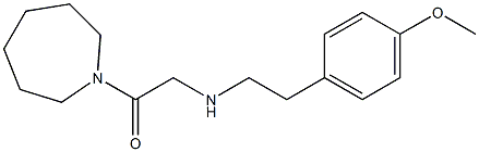 1-(azepan-1-yl)-2-{[2-(4-methoxyphenyl)ethyl]amino}ethan-1-one Struktur