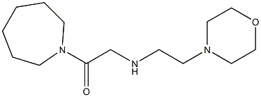1-(azepan-1-yl)-2-{[2-(morpholin-4-yl)ethyl]amino}ethan-1-one 化学構造式