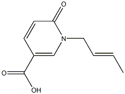 1-(but-2-en-1-yl)-6-oxo-1,6-dihydropyridine-3-carboxylic acid,,结构式