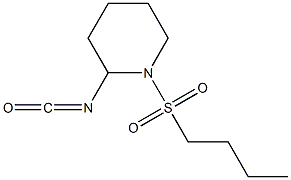 1-(butylsulfonyl)-2-isocyanatopiperidine 结构式