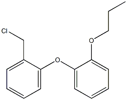 1-(chloromethyl)-2-(2-propoxyphenoxy)benzene 化学構造式