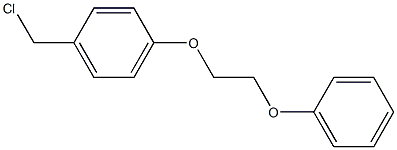 1-(chloromethyl)-4-(2-phenoxyethoxy)benzene,,结构式