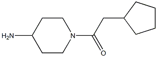 1-(cyclopentylacetyl)piperidin-4-amine Struktur