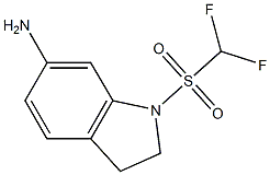 1-(difluoromethane)sulfonyl-2,3-dihydro-1H-indol-6-amine Structure
