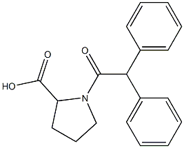 1-(diphenylacetyl)pyrrolidine-2-carboxylic acid|