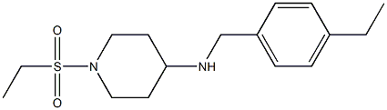 1-(ethanesulfonyl)-N-[(4-ethylphenyl)methyl]piperidin-4-amine|