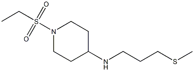 1-(ethanesulfonyl)-N-[3-(methylsulfanyl)propyl]piperidin-4-amine 化学構造式