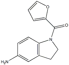 1-(furan-2-ylcarbonyl)-2,3-dihydro-1H-indol-5-amine 化学構造式