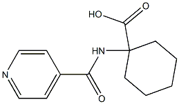 1-(isonicotinoylamino)cyclohexanecarboxylic acid,,结构式