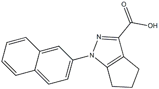 1-(naphthalen-2-yl)-1H,4H,5H,6H-cyclopenta[c]pyrazole-3-carboxylic acid Structure