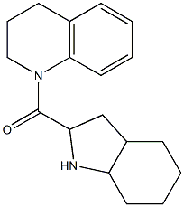 1-(octahydro-1H-indol-2-ylcarbonyl)-1,2,3,4-tetrahydroquinoline Structure