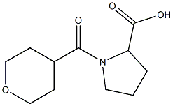1-(oxan-4-ylcarbonyl)pyrrolidine-2-carboxylic acid Structure
