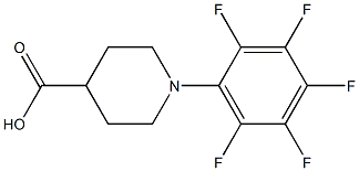 1-(pentafluorophenyl)piperidine-4-carboxylic acid Structure