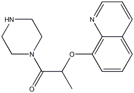 1-(piperazin-1-yl)-2-(quinolin-8-yloxy)propan-1-one