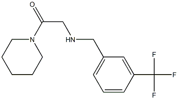 1-(piperidin-1-yl)-2-({[3-(trifluoromethyl)phenyl]methyl}amino)ethan-1-one 结构式