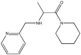 1-(piperidin-1-yl)-2-[(pyridin-2-ylmethyl)amino]propan-1-one 化学構造式