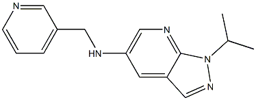 1-(propan-2-yl)-N-(pyridin-3-ylmethyl)-1H-pyrazolo[3,4-b]pyridin-5-amine