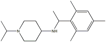 1-(propan-2-yl)-N-[1-(2,4,6-trimethylphenyl)ethyl]piperidin-4-amine Struktur