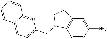 1-(quinolin-2-ylmethyl)-2,3-dihydro-1H-indol-5-amine Structure
