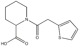 1-(thien-2-ylacetyl)piperidine-2-carboxylic acid 化学構造式