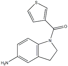 1-(thiophen-3-ylcarbonyl)-2,3-dihydro-1H-indol-5-amine Structure