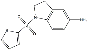 1-(thiophene-2-sulfonyl)-2,3-dihydro-1H-indol-5-amine Struktur