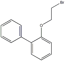 1,1'-biphenyl-2-yl 2-bromoethyl ether 化学構造式