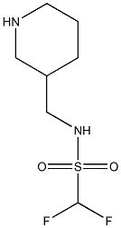 1,1-difluoro-N-(piperidin-3-ylmethyl)methanesulfonamide Struktur