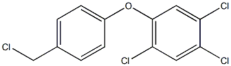 1,2,4-trichloro-5-[4-(chloromethyl)phenoxy]benzene Structure