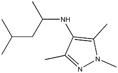 1,3,5-trimethyl-N-(4-methylpentan-2-yl)-1H-pyrazol-4-amine