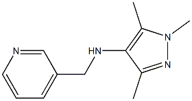 1,3,5-trimethyl-N-(pyridin-3-ylmethyl)-1H-pyrazol-4-amine Structure