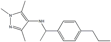 1,3,5-trimethyl-N-[1-(4-propylphenyl)ethyl]-1H-pyrazol-4-amine