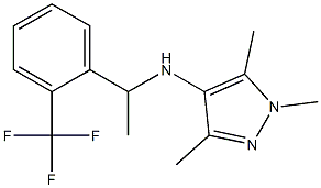 1,3,5-trimethyl-N-{1-[2-(trifluoromethyl)phenyl]ethyl}-1H-pyrazol-4-amine