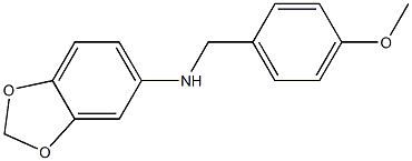 1,3-benzodioxol-5-yl(4-methoxyphenyl)methylamine,,结构式