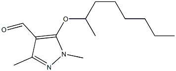 1,3-dimethyl-5-(octan-2-yloxy)-1H-pyrazole-4-carbaldehyde Structure