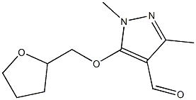 1,3-dimethyl-5-(oxolan-2-ylmethoxy)-1H-pyrazole-4-carbaldehyde