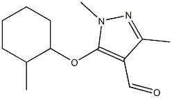 1,3-dimethyl-5-[(2-methylcyclohexyl)oxy]-1H-pyrazole-4-carbaldehyde