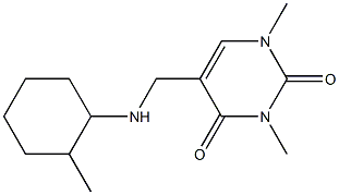 1,3-dimethyl-5-{[(2-methylcyclohexyl)amino]methyl}-1,2,3,4-tetrahydropyrimidine-2,4-dione