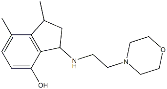  1,7-dimethyl-3-{[2-(morpholin-4-yl)ethyl]amino}-2,3-dihydro-1H-inden-4-ol