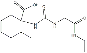 1-[({[2-(ethylamino)-2-oxoethyl]amino}carbonyl)amino]-2-methylcyclohexanecarboxylic acid