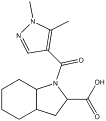 1-[(1,5-dimethyl-1H-pyrazol-4-yl)carbonyl]-octahydro-1H-indole-2-carboxylic acid
