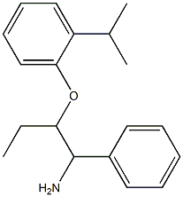1-[(1-amino-1-phenylbutan-2-yl)oxy]-2-(propan-2-yl)benzene Struktur