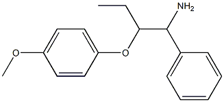 1-[(1-amino-1-phenylbutan-2-yl)oxy]-4-methoxybenzene 化学構造式