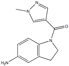 1-[(1-methyl-1H-pyrazol-4-yl)carbonyl]-2,3-dihydro-1H-indol-5-amine Structure