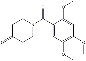 1-[(2,4,5-trimethoxyphenyl)carbonyl]piperidin-4-one Structure